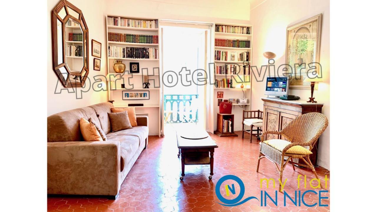 Aparthotel Riviera - Balcon Honore 1 - Old Town - 5 Mn Promenade Des Anglais Et Plage - Charme Absolu - Appartement 2 Pieces Avec Balcon Ac - Vue Mer Et Ville นีซ ภายนอก รูปภาพ