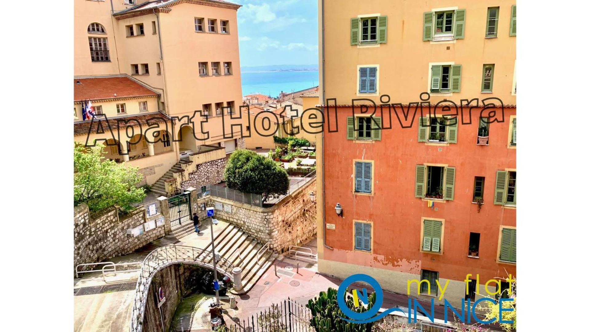 Aparthotel Riviera - Balcon Honore 1 - Old Town - 5 Mn Promenade Des Anglais Et Plage - Charme Absolu - Appartement 2 Pieces Avec Balcon Ac - Vue Mer Et Ville นีซ ภายนอก รูปภาพ